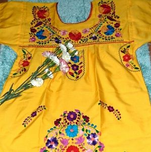 Handmade Yellow Dress